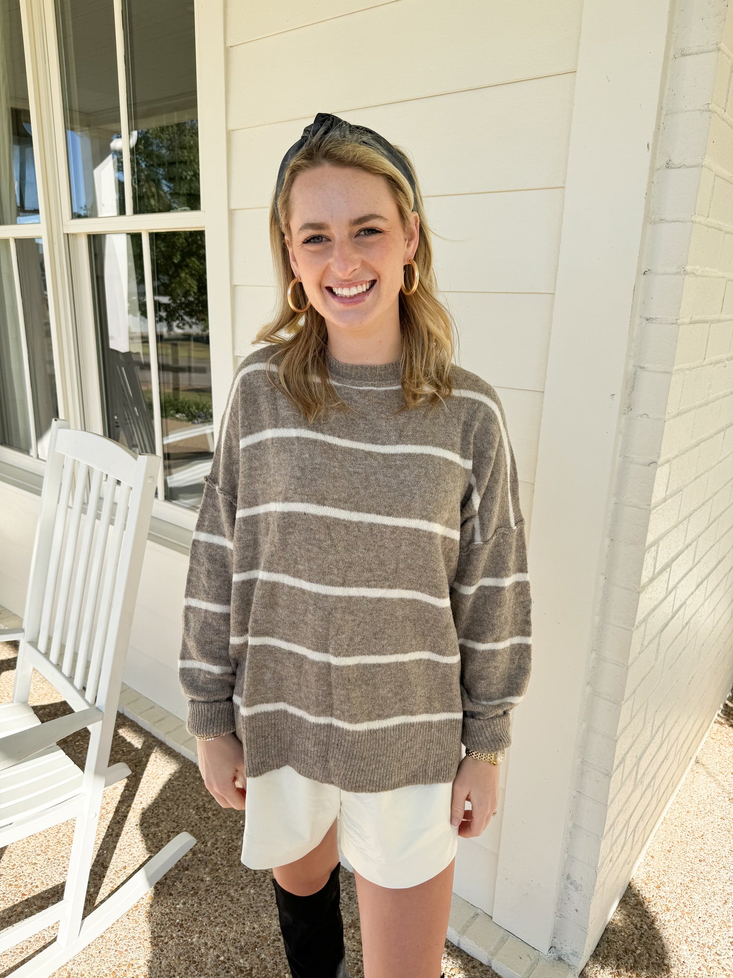 Wool Blend Striped Sweater