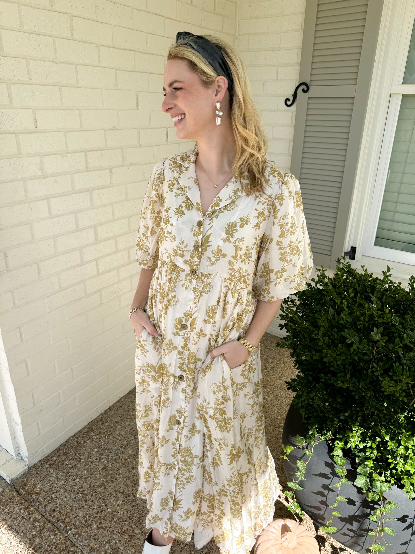 Isabella Maxi Dress in Tuscany Olive