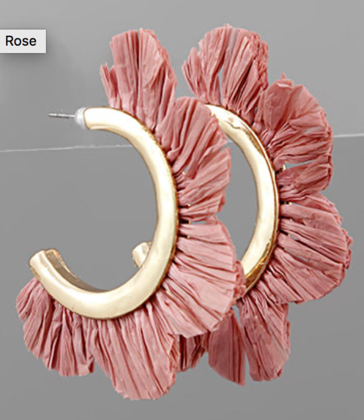 Raffia Flower Hoop